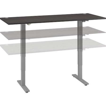Bush Business Furniture DESK, HEIGHT ADJ, 72X30 BSHM4S7230SGSK